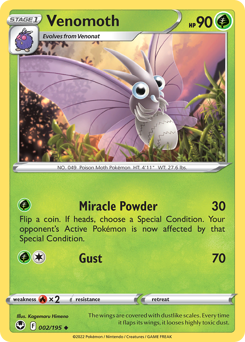 Venomoth – Silver Tempest – Normal