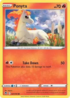 Ponyta – Silver Tempest – Normal