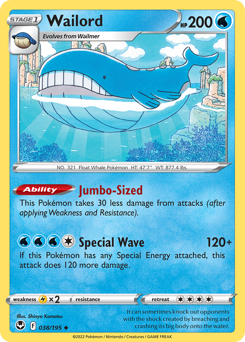 Wailord – Silver Tempest – Normal