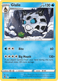 Glalie – Silver Tempest – Normal