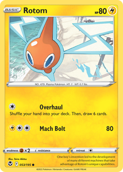 Rotom – Silver Tempest – Reverse Holo