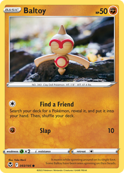 Baltoy – Silver Tempest – Reverse Holo