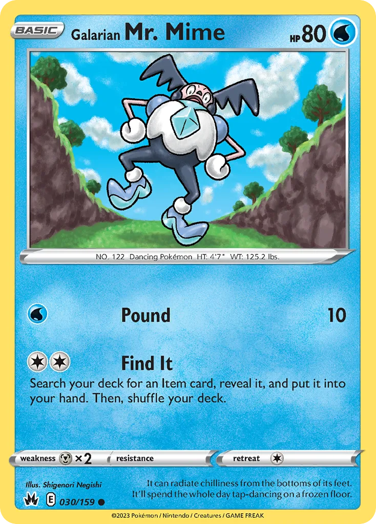 Galarian Mr. Mime (CRZ 030) – Crown Zenith – Normal