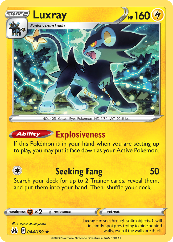 Luxray (CRZ 044) – Crown Zenith – Normal