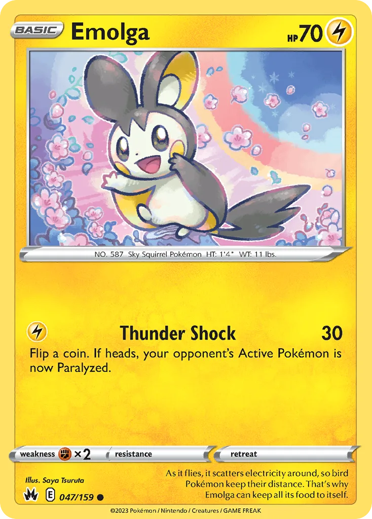 Emolga (CRZ 047) – Crown Zenith – Normal