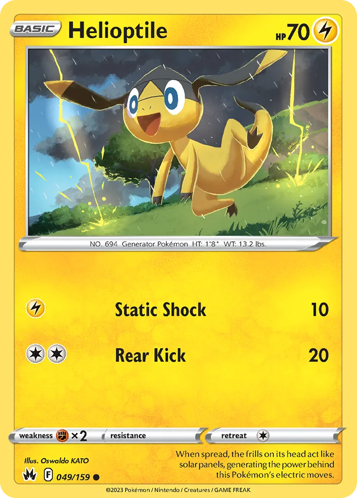 Helioptile (CRZ 049) – Crown Zenith – Normal
