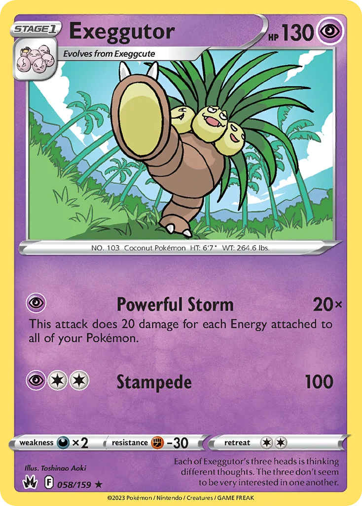 Exeggutor (CRZ 058) – Crown Zenith – Normal