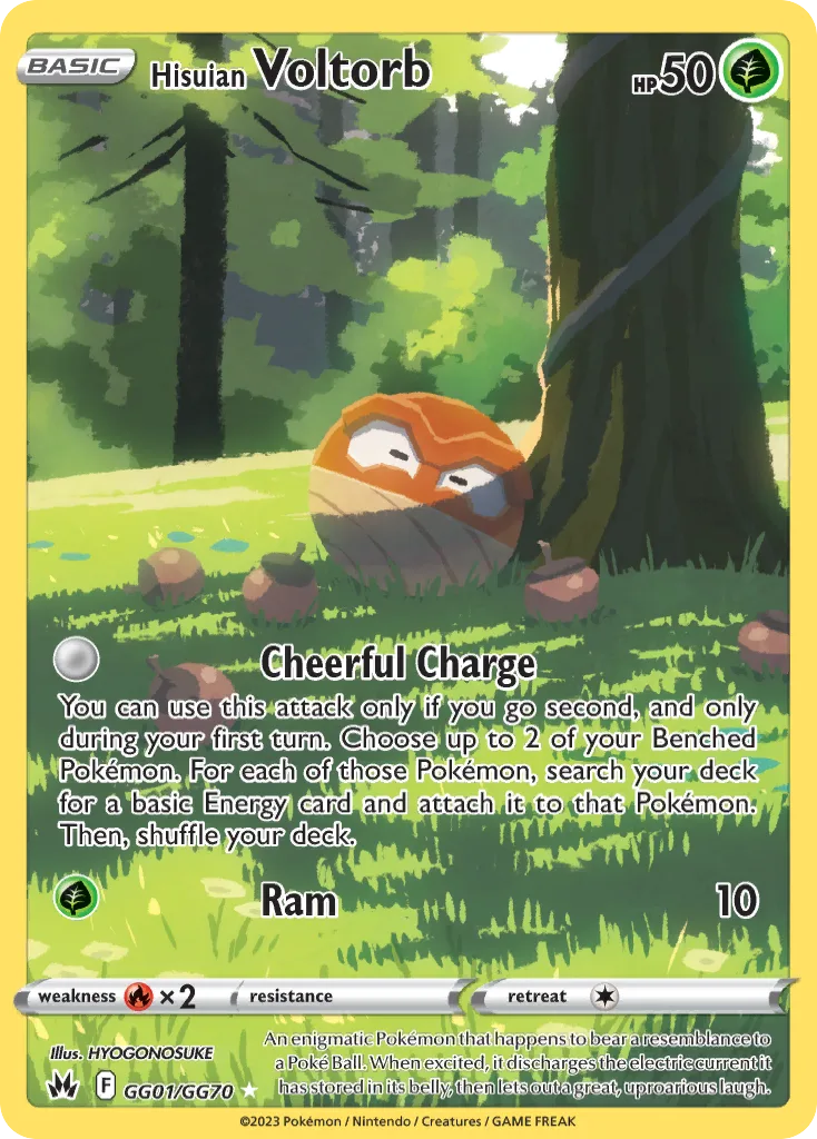 Hisuian Voltorb (CRZ GG01) – Crown Zenith Galarian Gallery – Normal