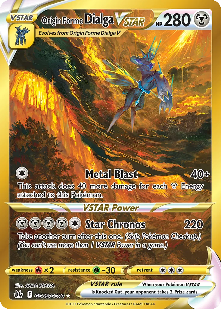 Origin Forme Dialga VSTAR (CRZ GG68) – Crown Zenith Galarian Gallery – Normal