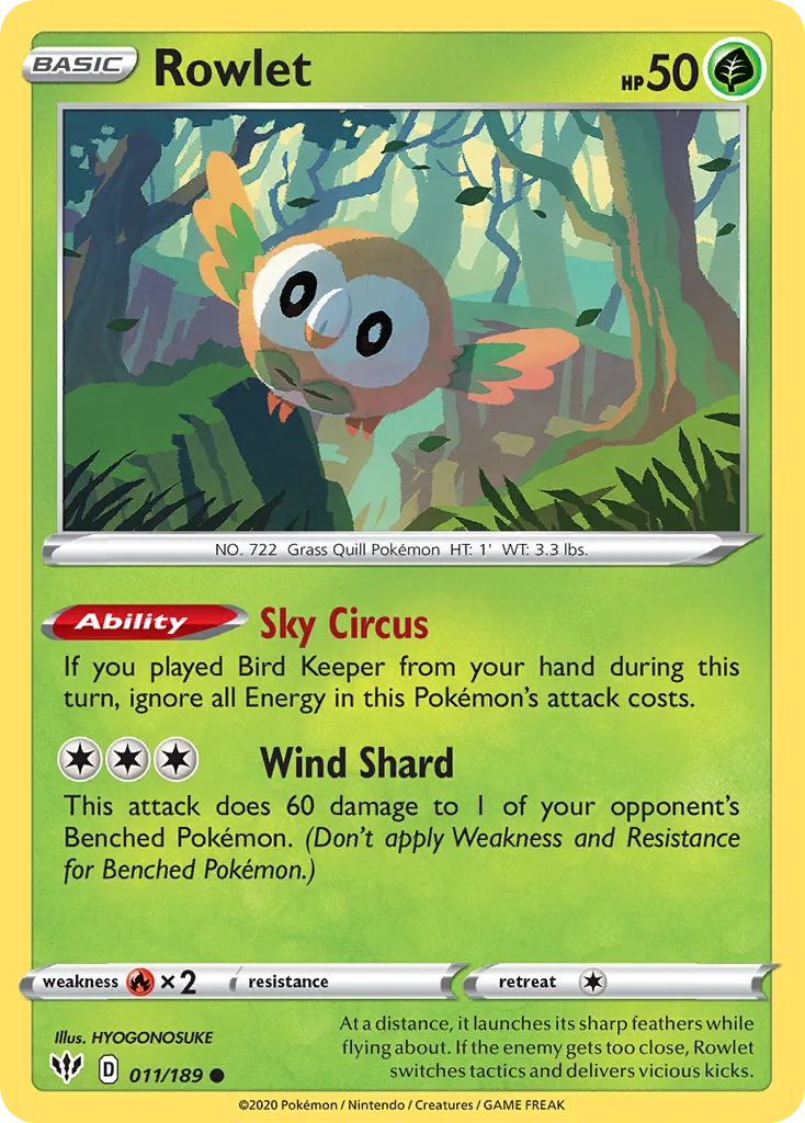Rowlet (DAA 011) – Darkness Ablaze – Normal