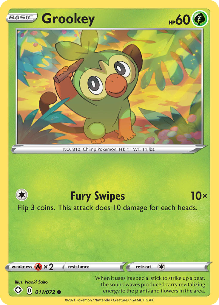 Grookey (SHF 011) – Shining Fates – Normal