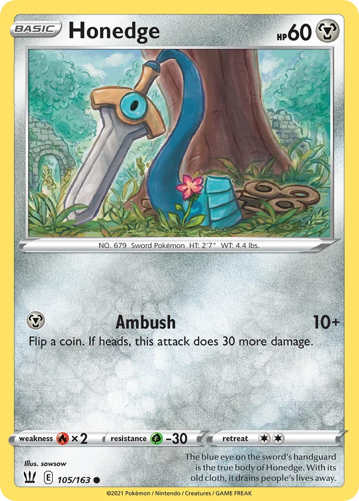 Honedge (BST 105) – Battle Styles – Normal