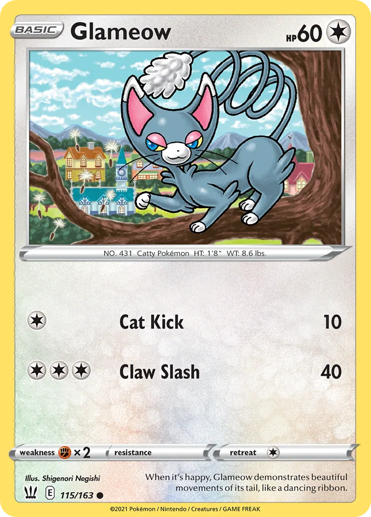 Glameow (BST 115) – Battle Styles – Normal