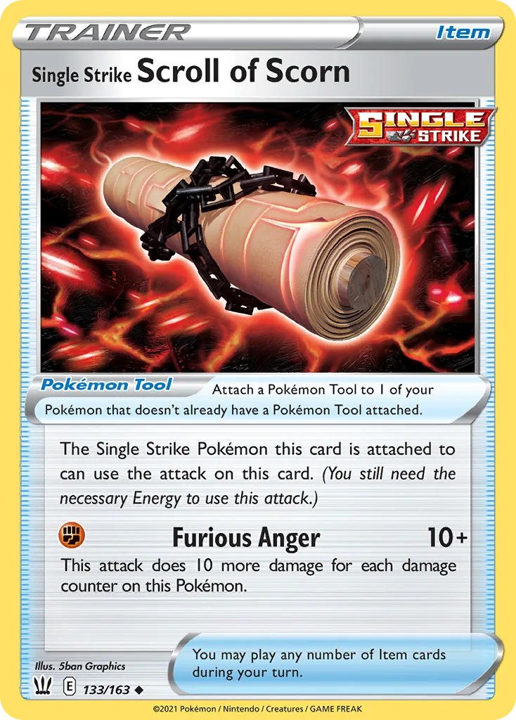 Single Strike Scroll of Scorn (BST 133) – Battle Styles – Normal