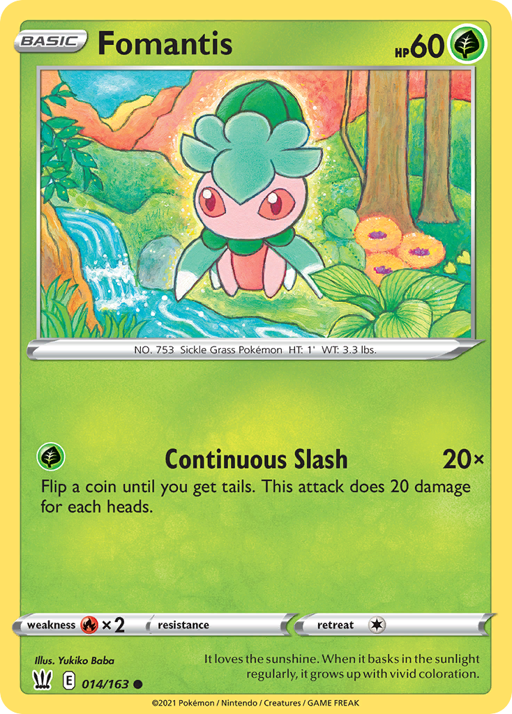 Fomantis • Battle Styles • Normal