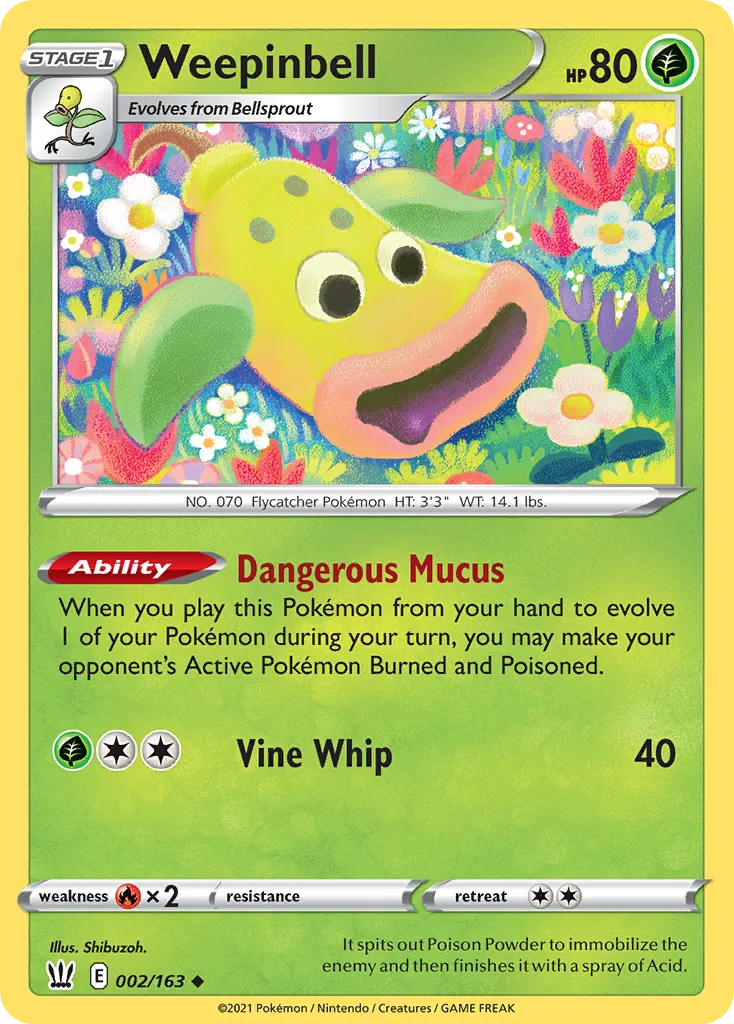 Weepinbell (BST 002) – Battle Styles – Normal
