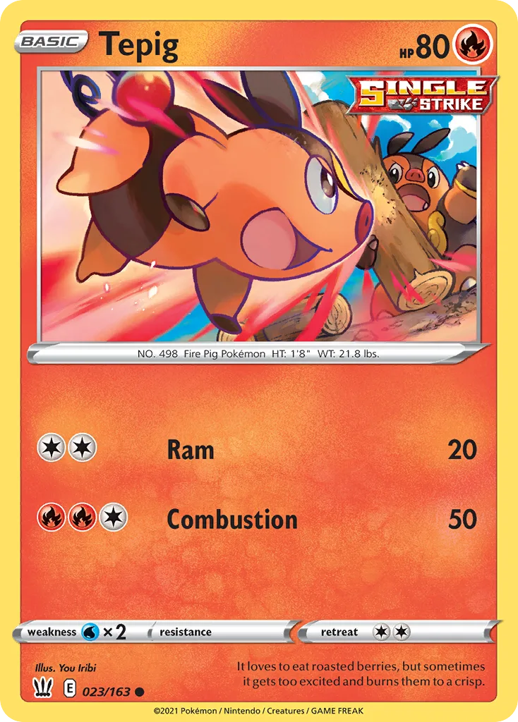 Tepig (BST 023) – Battle Styles – Normal