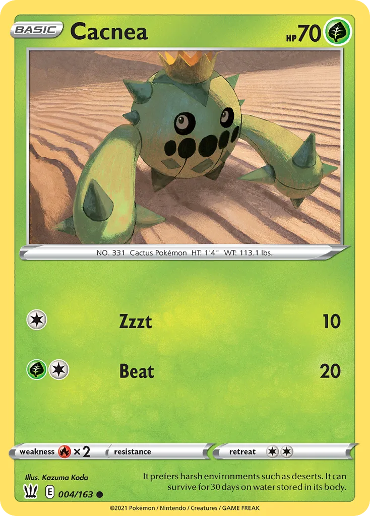 Cacnea (BST 004) – Battle Styles – Normal