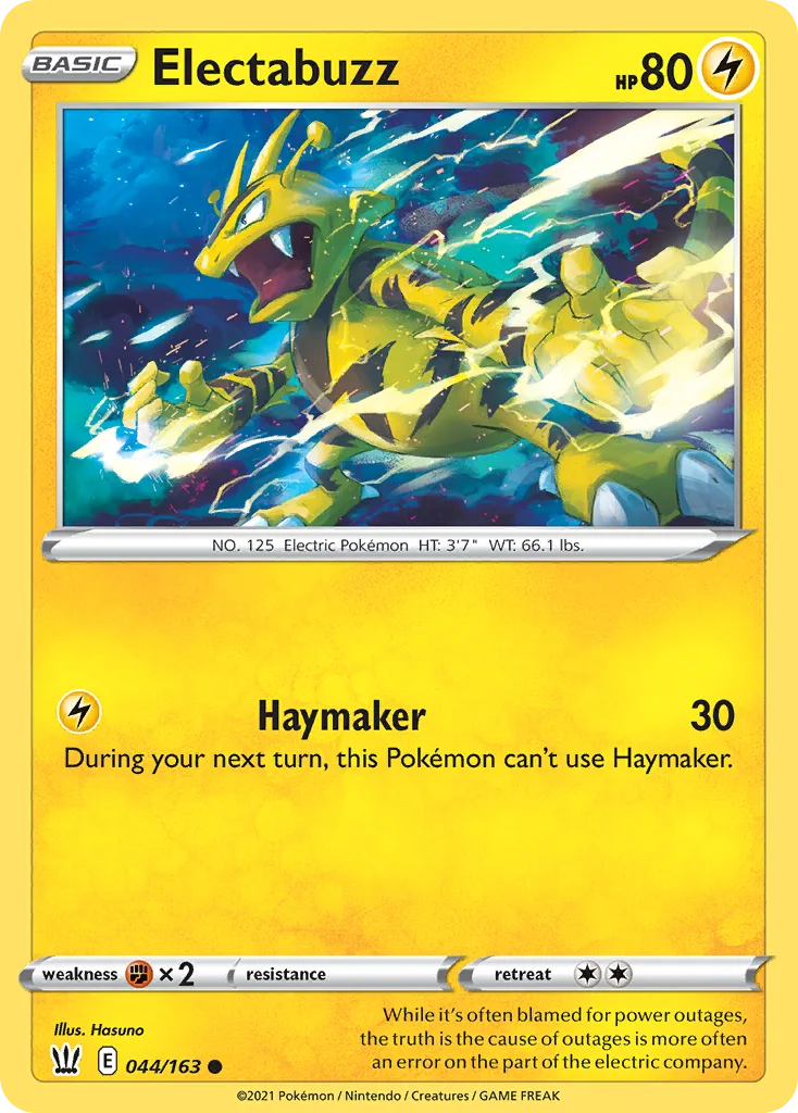 Electabuzz (BST 044) – Battle Styles – Normal