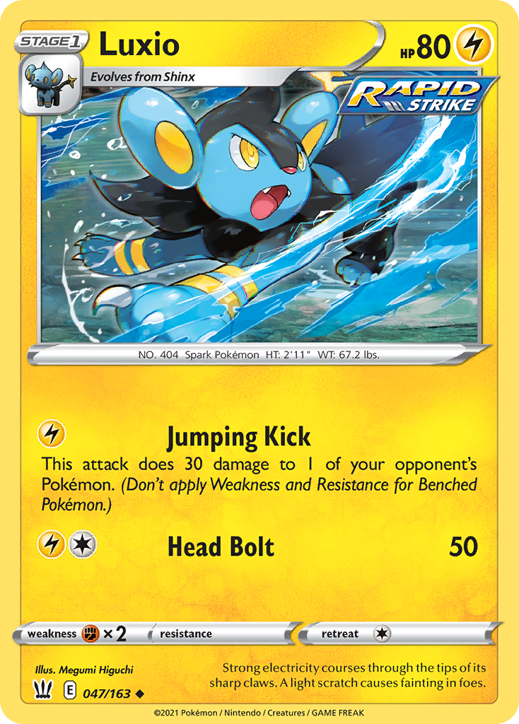 Luxio (BST 047) – Battle Styles – Normal
