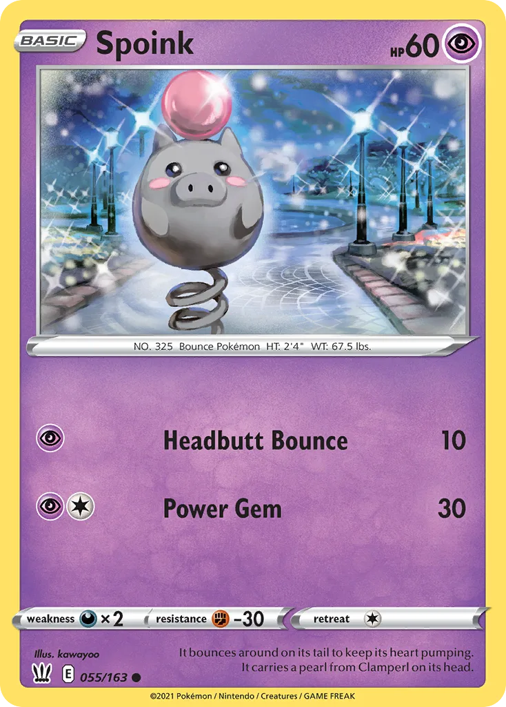 Spoink (BST 055) – Battle Styles – Normal