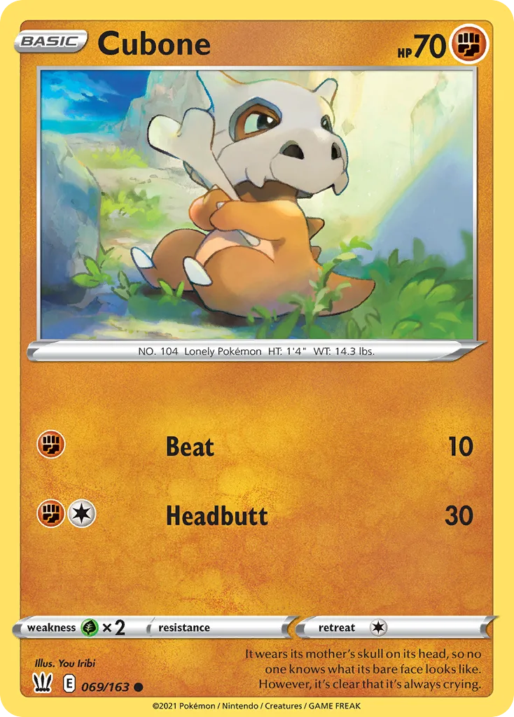 Cubone (BST 069) – Battle Styles – Normal