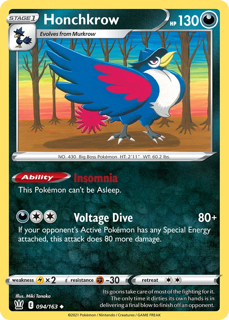 Honchkrow (BST 094) – Battle Styles – Normal