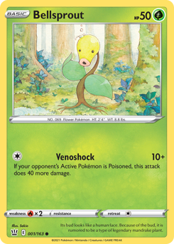 Bellsprout – Battle Styles – Normal