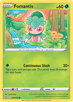 Fomantis – Battle Styles – Normal