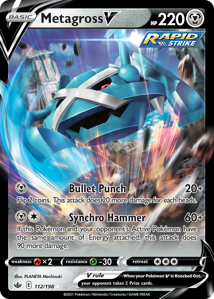 Metagross V (CRE 112) – Chilling Reign – Normal