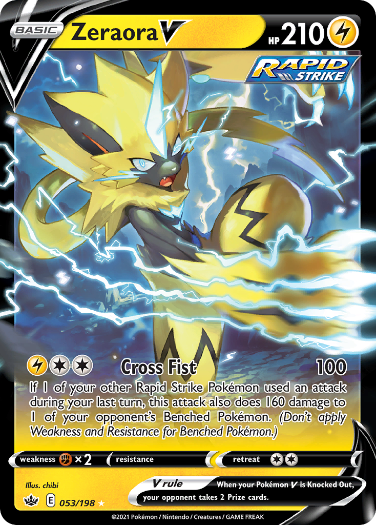 Zeraora V (CRE 053) – Chilling Reign – Normal