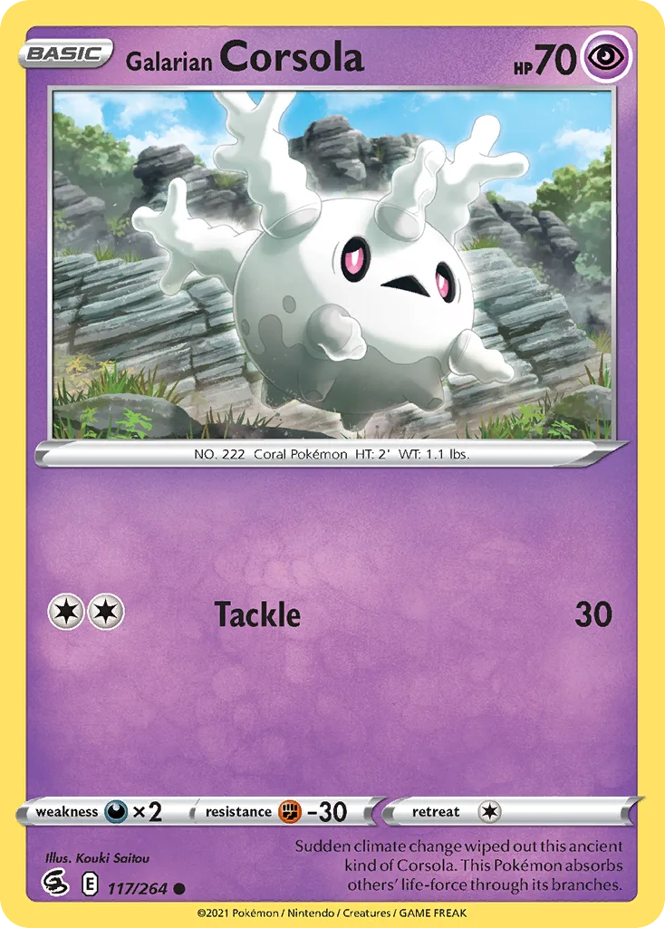Galarian Corsola (FST 117) – Fusion Strike – Normal