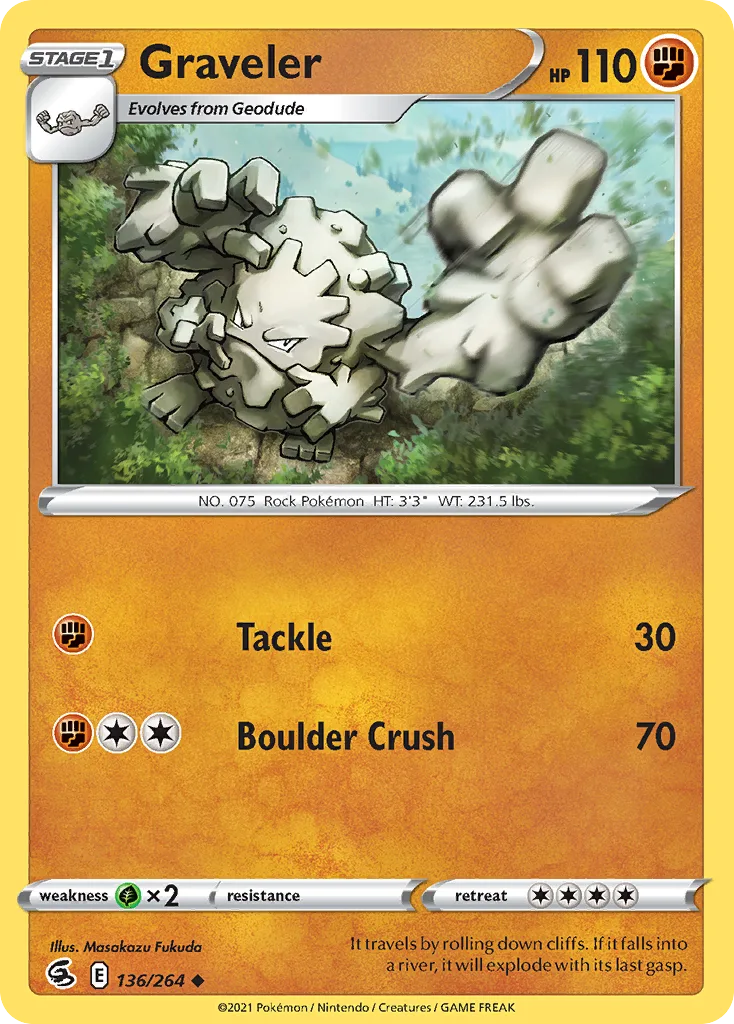 Graveler (FST 136) – Fusion Strike – Normal