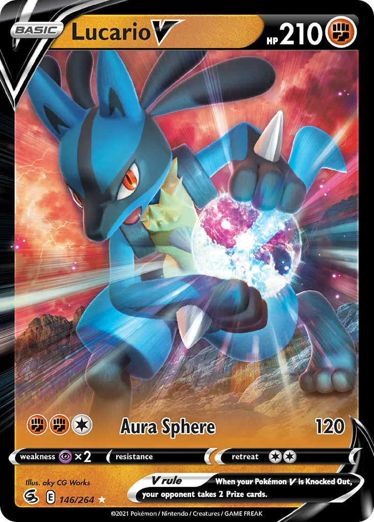 Lucario V (FST 146) – Fusion Strike – Normal