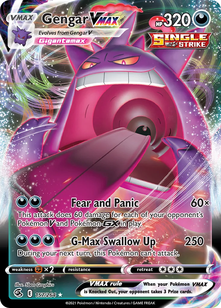 Gengar VMAX (FST 157) – Fusion Strike – Normal