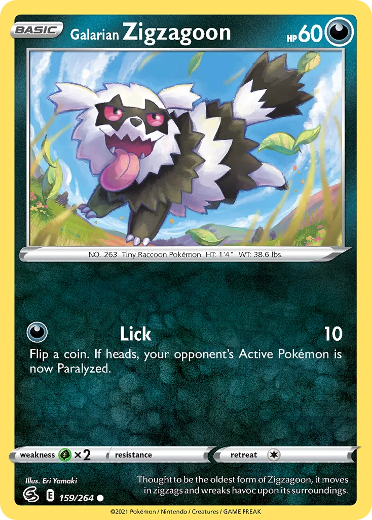Galarian Zigzagoon (FST 159) – Fusion Strike – Normal