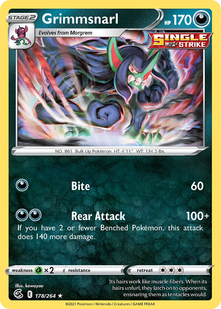Grimmsnarl (FST 178) – Fusion Strike – Normal
