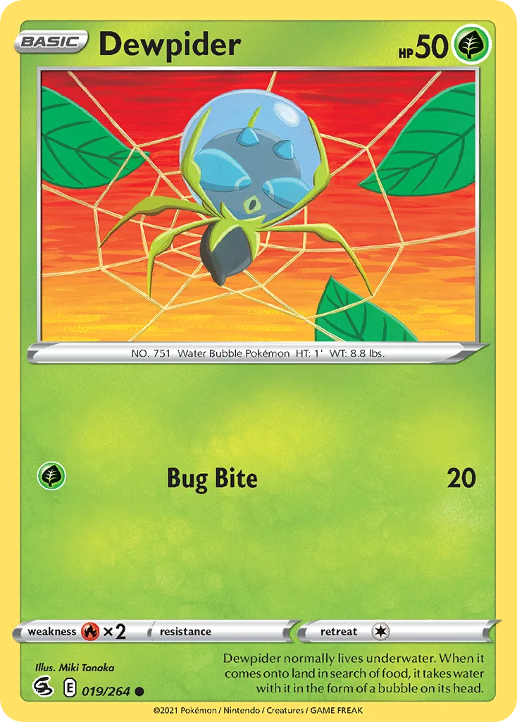 Dewpider (FST 019) – Fusion Strike – Normal