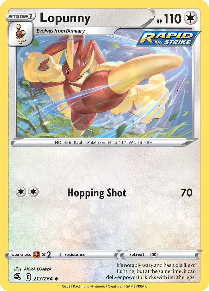 Lopunny (FST 213) – Fusion Strike – Normal