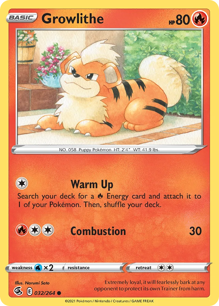 Growlithe (FST 032) – Fusion Strike – Normal