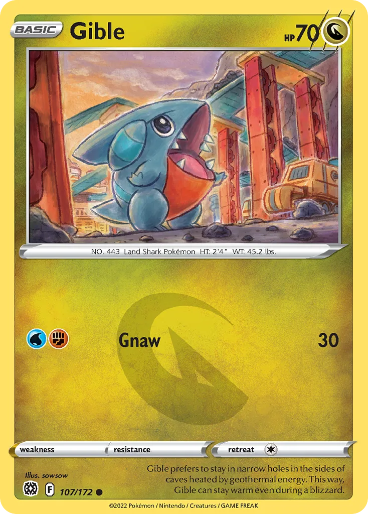 Gible (BRS 107) – Brilliant Stars – Normal
