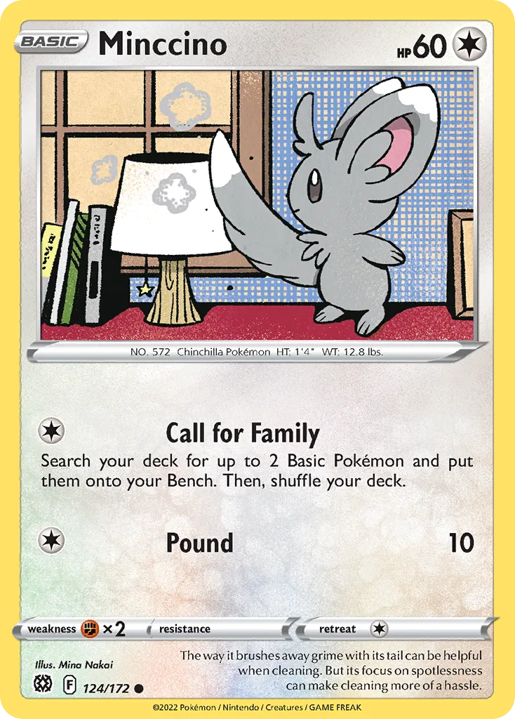 Minccino (BRS 124) – Brilliant Stars – Normal