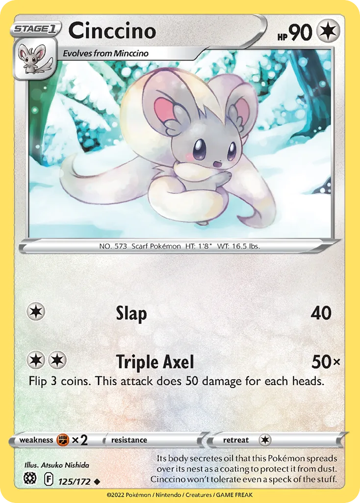 Cinccino (BRS 125) – Brilliant Stars – Normal