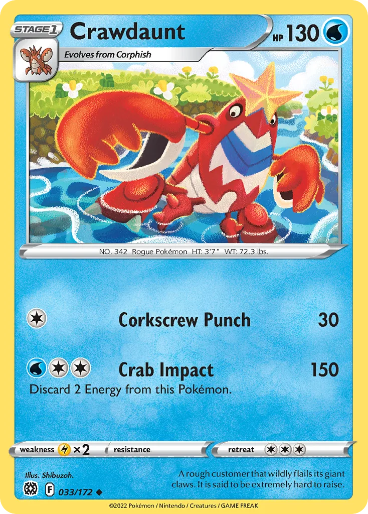 Crawdaunt (BRS 033) – Brilliant Stars – Normal