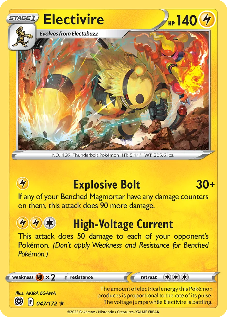 Electivire (BRS 047) – Brilliant Stars – Normal