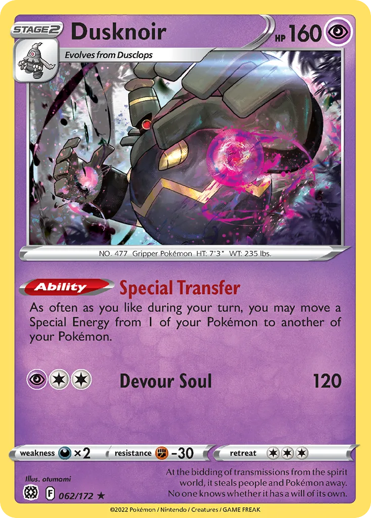 Dusknoir - Holo (BRS 062) – Brilliant Stars – Normal