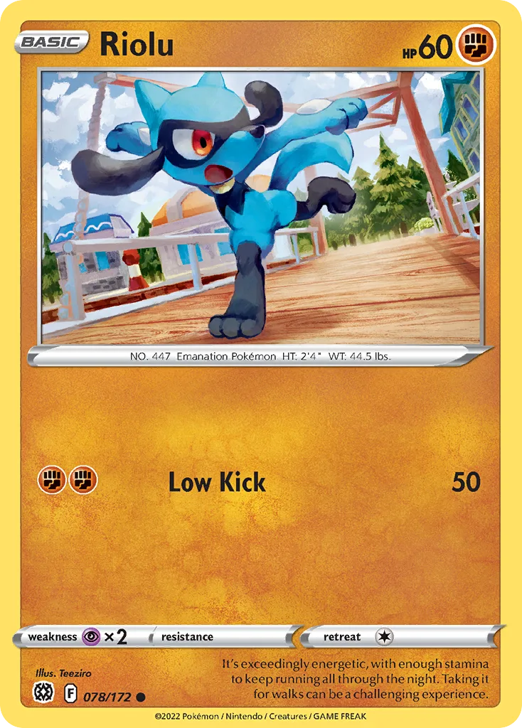 Riolu (BRS 078) – Brilliant Stars – Normal