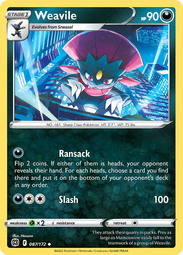 Weavile (BRS 087) – Brilliant Stars – Normal
