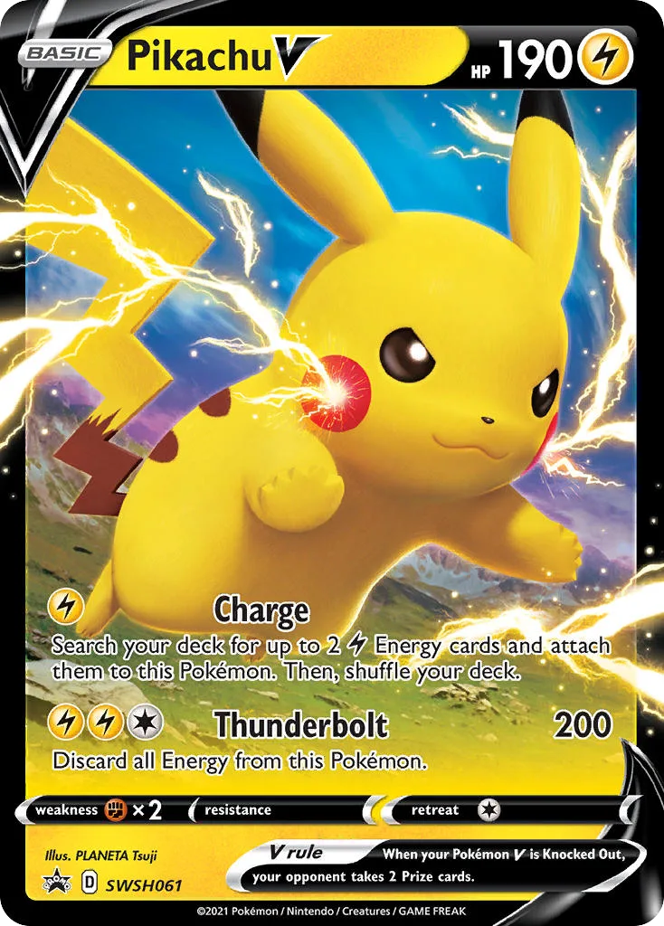 Pikachu V (SWSH 061) – SWSH Black Star Promos – Normal
