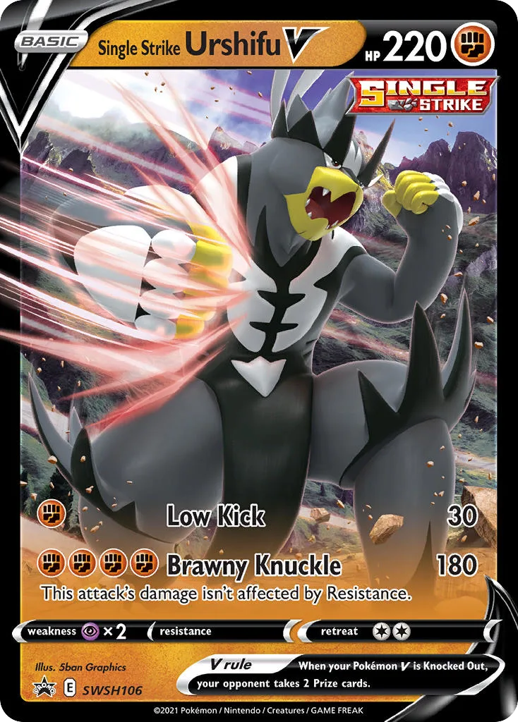 Single Strike Urshifu V (SWSH 106) – SWSH Black Star Promos – Normal